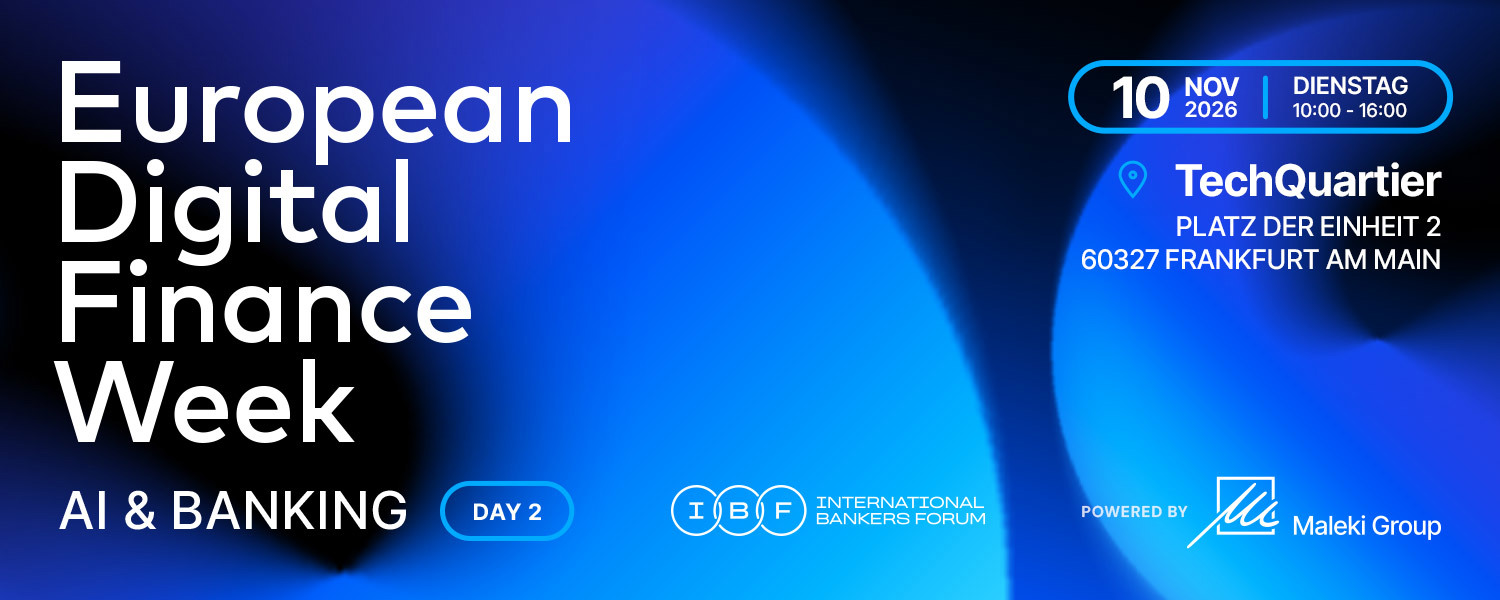 European Digital Finance Week Day 2: AI & Banking