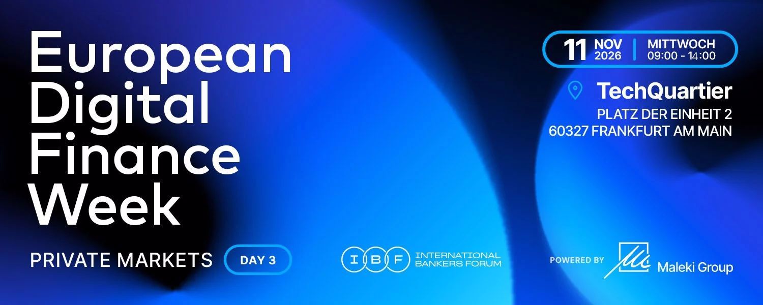 European Digital Finance Week Day 3: Private Markets 