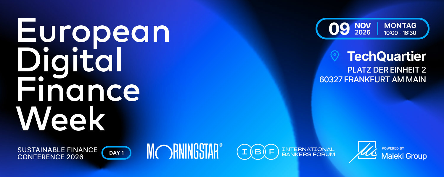 European Digital Finance Week Day 1: Sustainable Finance